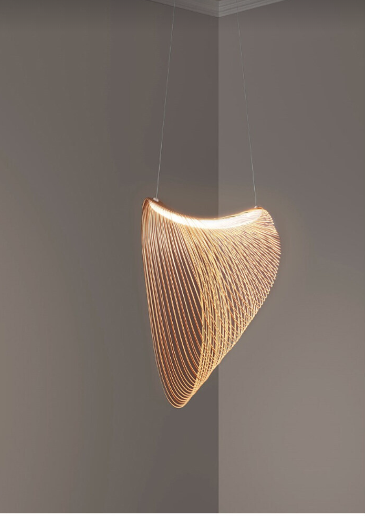 BirchGlow - birch wood pendant light