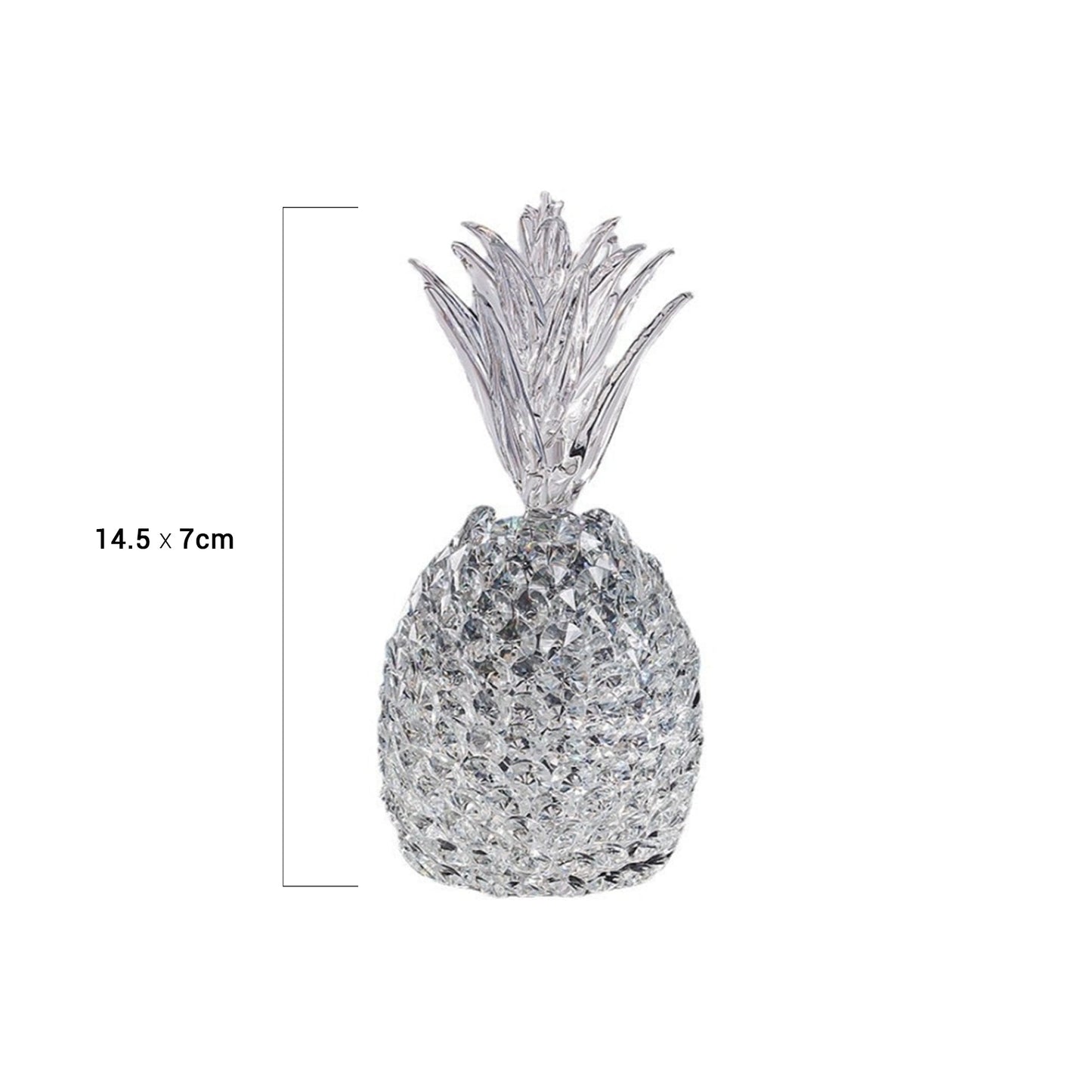 Crystal Hand-Crafted Pineapple Sculpture