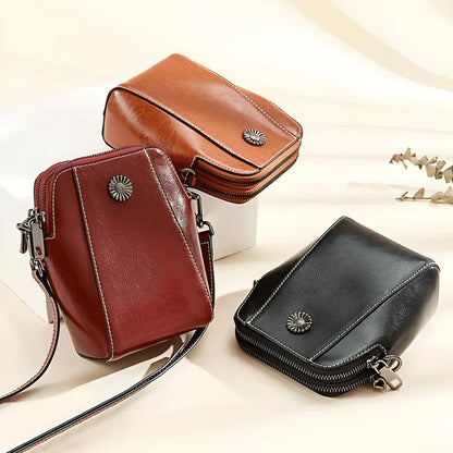 Retro Crossbody Leather Bag™ | Stylish shoulder bag