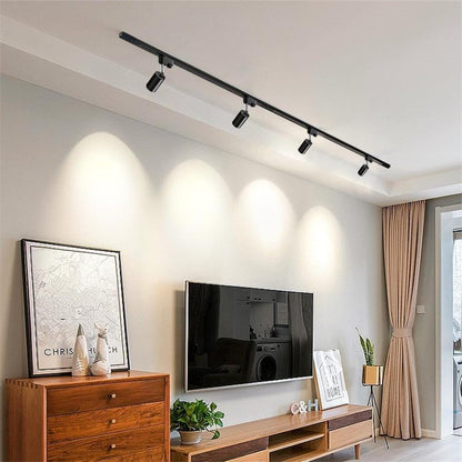 LED Aluminum Ceiling Track Lighting in White/Black/Bronze