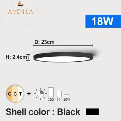 LED Dimmable Ceiling Light 12W 18W 24W 32W 220V With 3 Color Adjustable