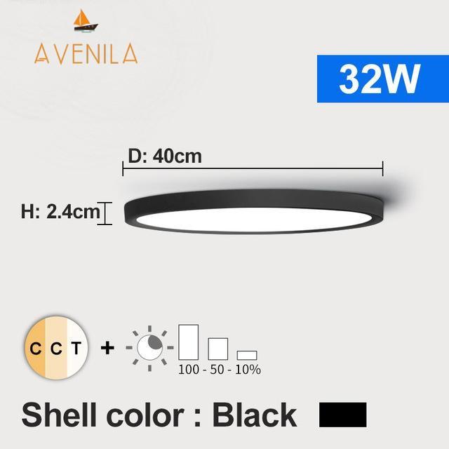 LED Dimmable Ceiling Light 12W 18W 24W 32W 220V With 3 Color Adjustable