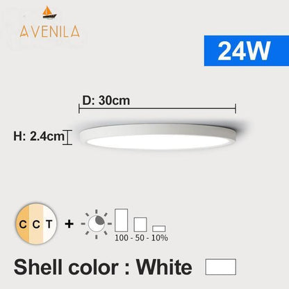 LED Dimmable Ceiling Light 12W 18W 24W 32W 220V With 3 Color Adjustable