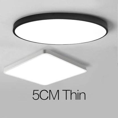 LED UltraThin Black and White Ceiling Light