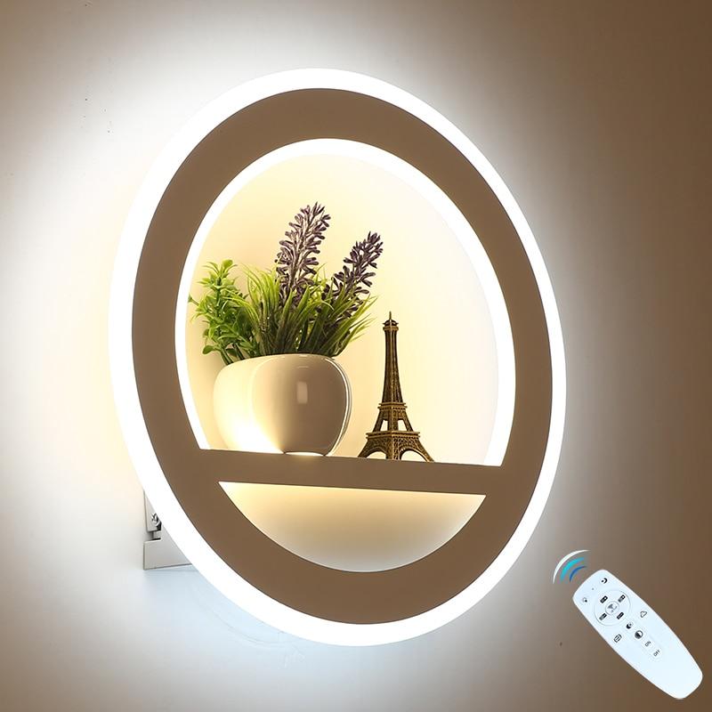 LED Wall Lamp Decoration with Dimmable Remote Control