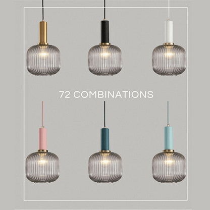 Nordic Fluted Glass Pendant Lights