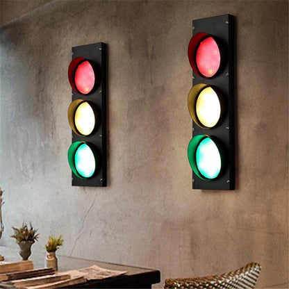 Loft Industrial Style Stoplight Wall Light