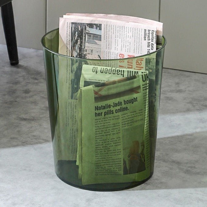 Luxury Transparent Trash Can