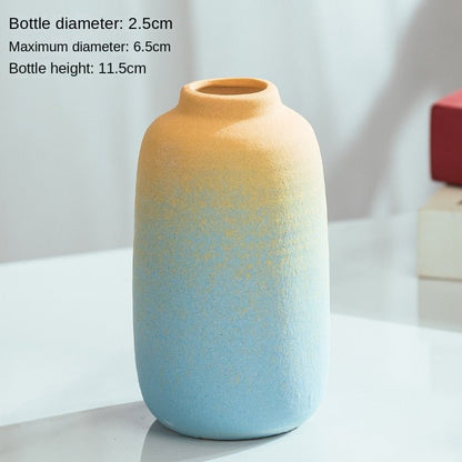 Macaron Coloured Ceramic Decorative Vase