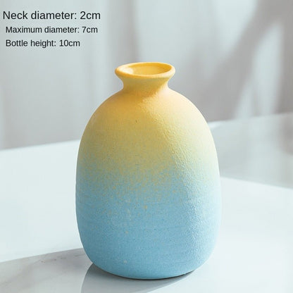 Macaron Coloured Ceramic Decorative Vase