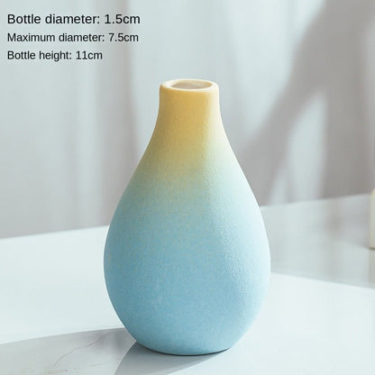 Macaron Coloured Ceramic Decorative Vase