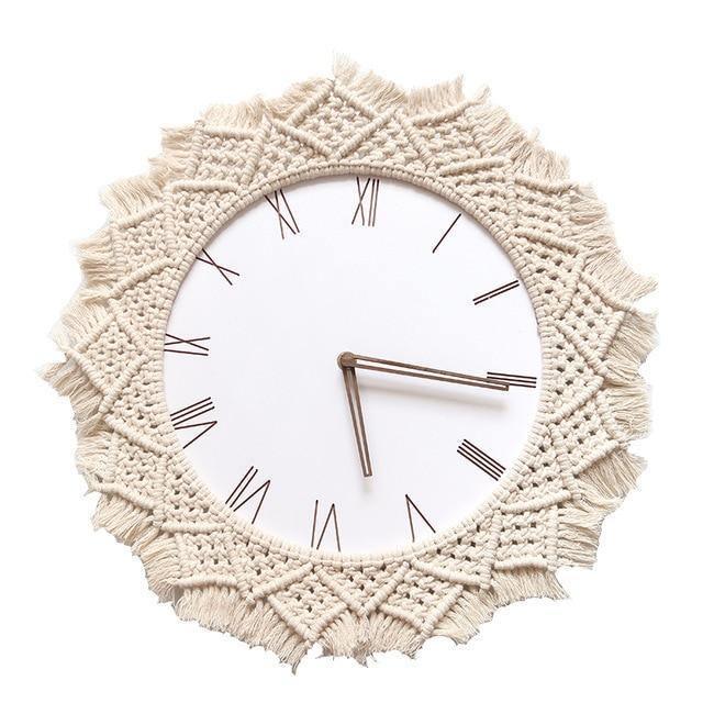 Boheme - Stylish Makramee Wall Clock