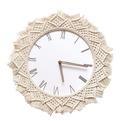 Boheme - Stylish Makramee Wall Clock