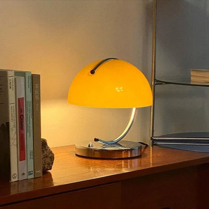 Danish Design Glass Desk Lamp - Modern Mushroom Shaped Lighting