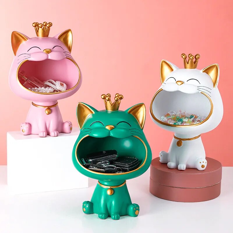 Miravique Lucky Cat Storage Bin