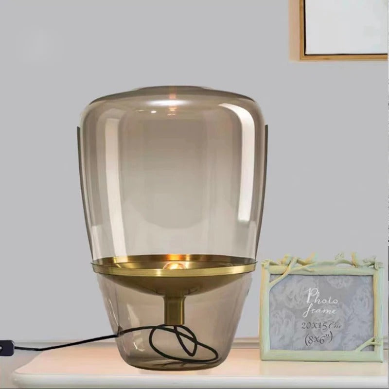 Glass Table Lamp for Living Room - Elegant Interior Lighting