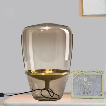 Glass Table Lamp for Living Room - Elegant Interior Lighting