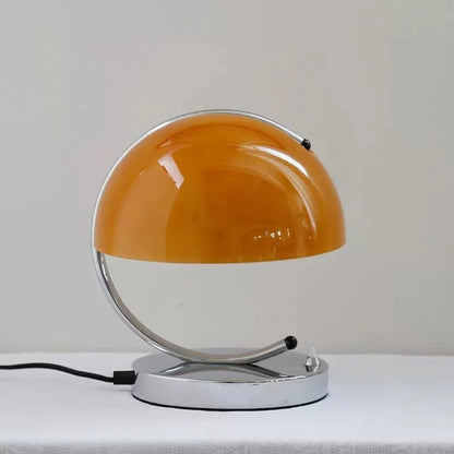 Danish Design Glass Desk Lamp - Modern Mushroom Shaped Lighting