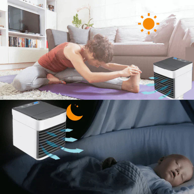 Portable Mini Air Conditioner - Cool, Humidify and Purify Air at Home or Office