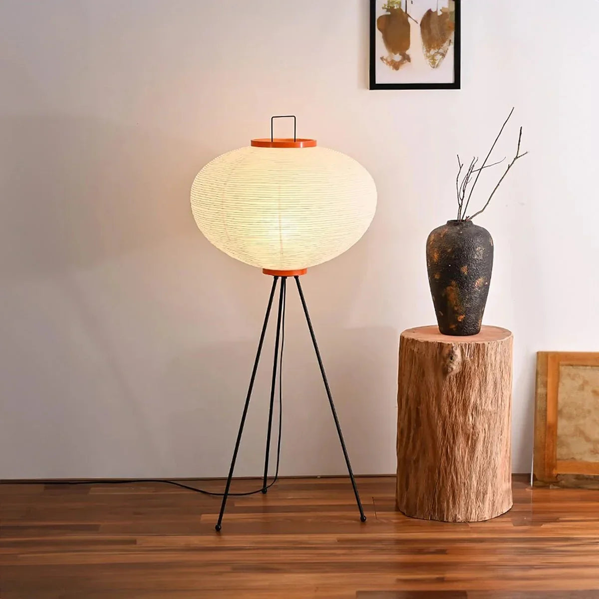 Minimalist Japanese Rice Paper Floor Lamp