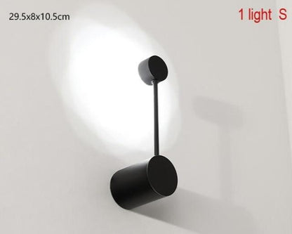 Minimalist Modern Black Wall Sconce Light