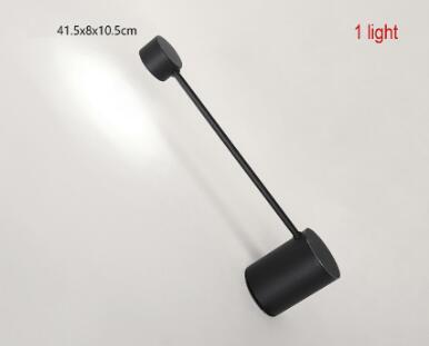 Minimalist Modern Black Wall Sconce Light