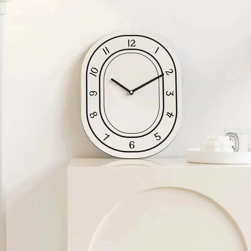 Minimalist White Art Design Wall Clock