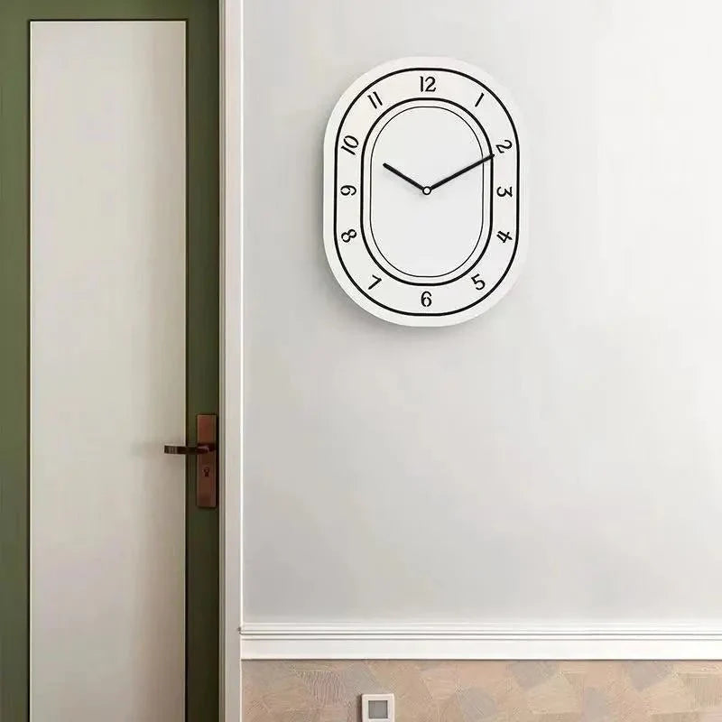 Minimalist White Art Design Wall Clock