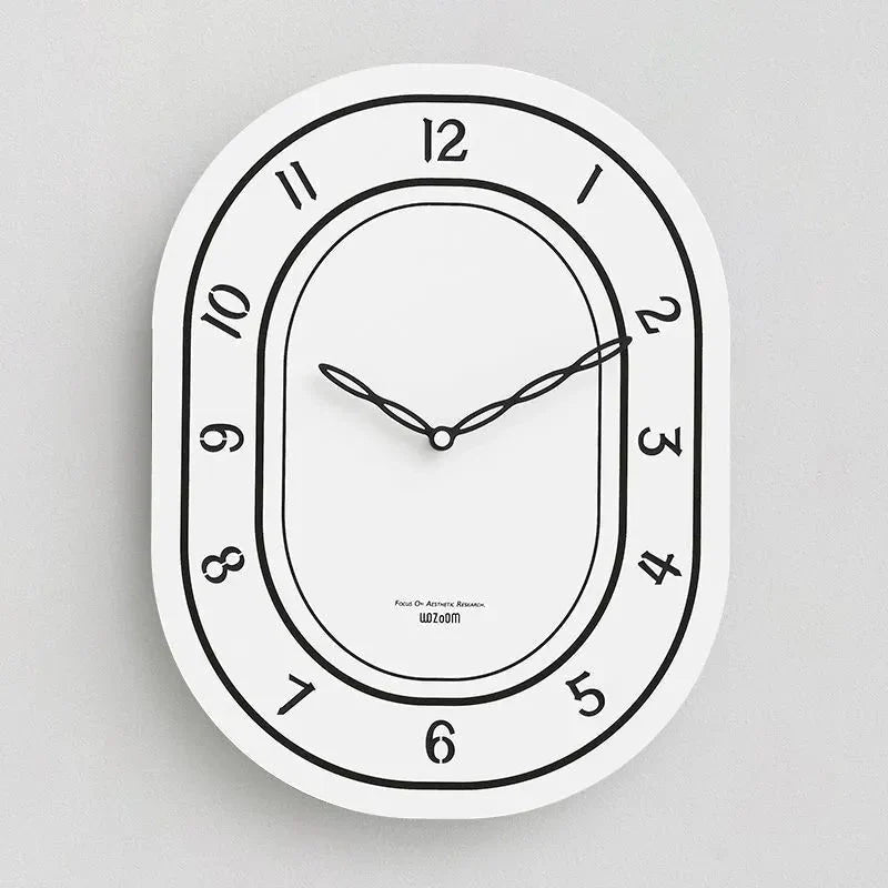 Minimalist White Art Design Wall Clock