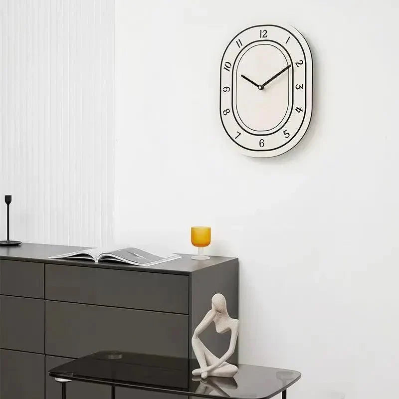 Minimalist White Art Design Wall Clock