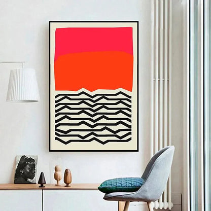 Modern Abstract Canvas Wall Art Poster