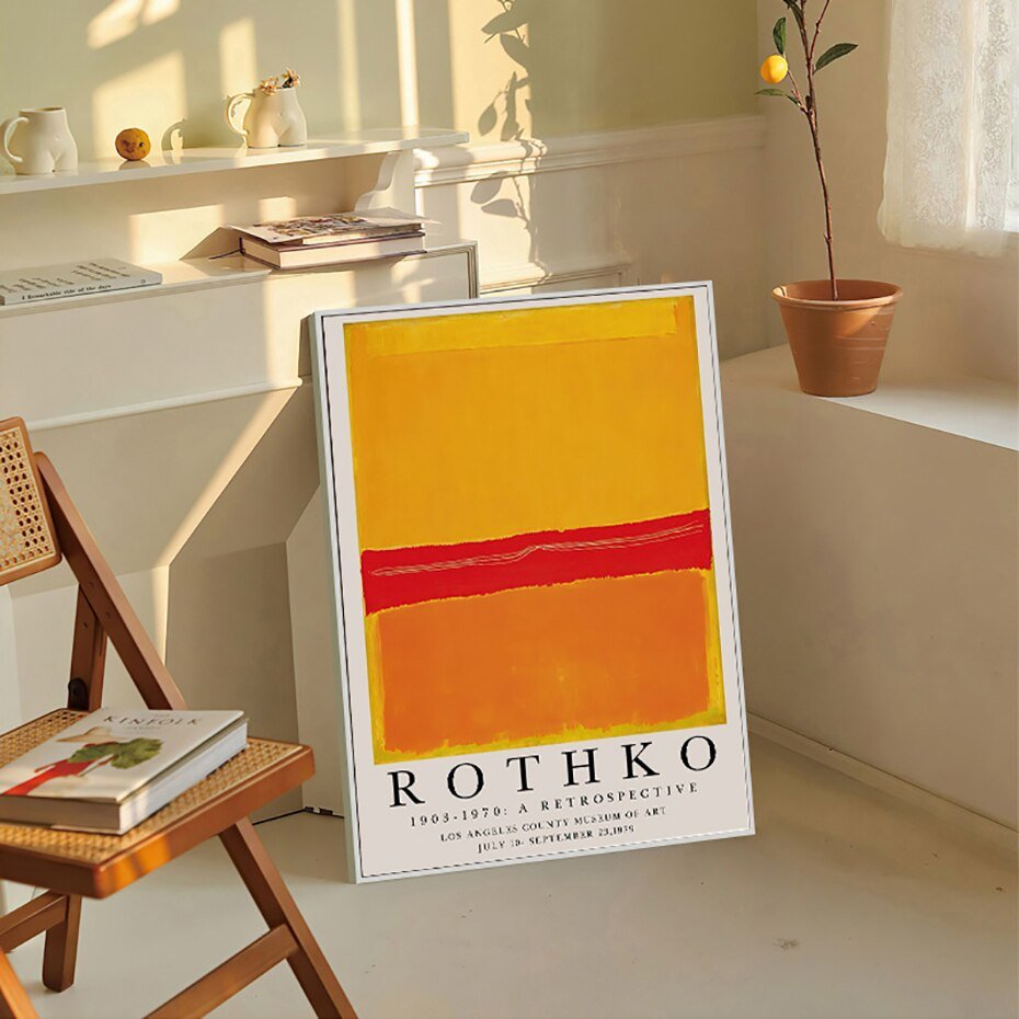 Modern Abstract Rothko Wall Art Posters