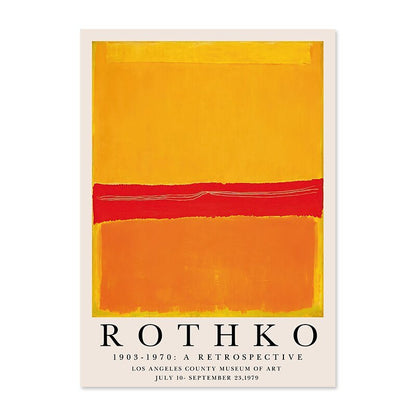 Modern Abstract Rothko Wall Art Posters