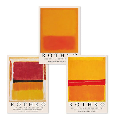 Modern Abstract Rothko Wall Art Posters