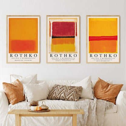 Modern Abstract Rothko Wall Art Posters