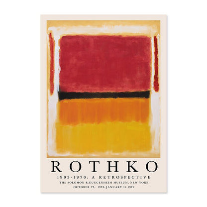 Modern Abstract Rothko Wall Art Posters