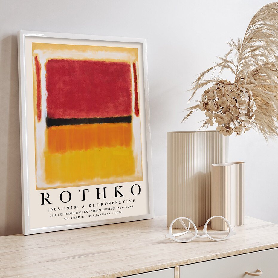 Modern Abstract Rothko Wall Art Posters