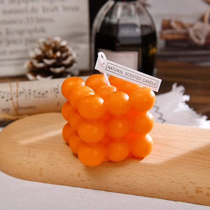 Modern Cube Bubble Decorative Candle