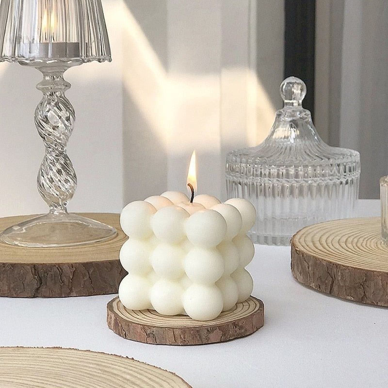 Modern Cube Bubble Decorative Candle