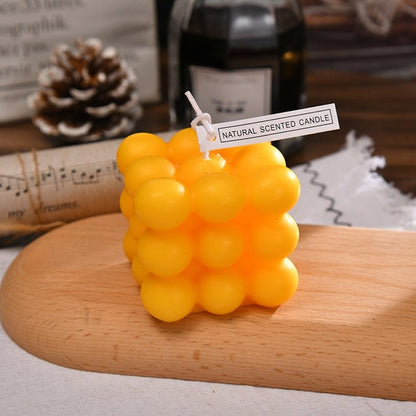 Modern Cube Bubble Decorative Candle