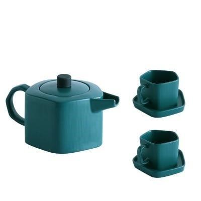 Modern Farmhouse Ceramic Teapot Set