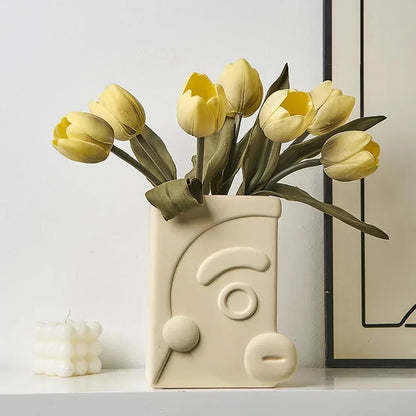 Modern Geometric Ceramic Vase