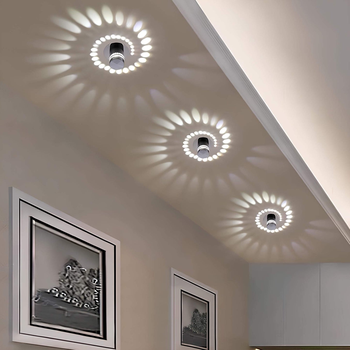 Spiral LED Ceiling Lamp – Energy-Efficient Modern Design