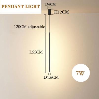 Modern LED Wall Lamp Long Hanging Minimalistic Lights