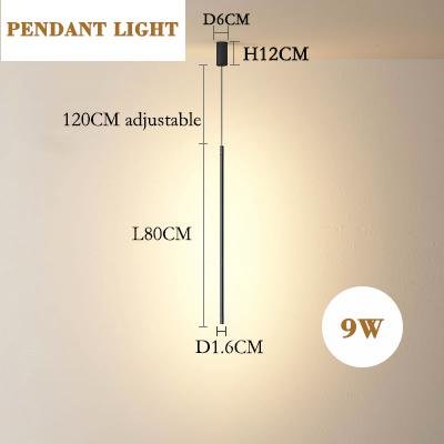 Modern LED Wall Lamp Long Hanging Minimalistic Lights