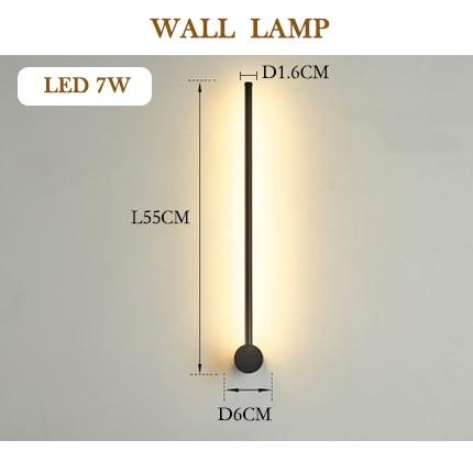 Modern LED Wall Lamp Long Hanging Minimalistic Lights