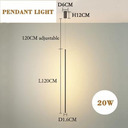 Modern LED Wall Lamp Long Hanging Minimalistic Lights