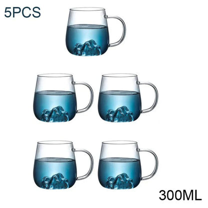 Modern Light Luxury Glass Mug Set