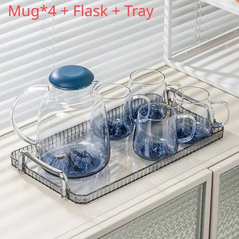 Modern Light Luxury Glass Mug Set