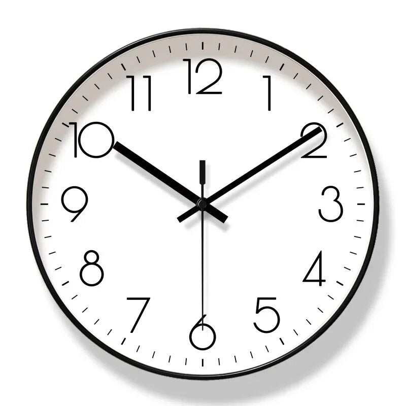 Modern Nordic Style Wall Clock - Elegant Minimalist Design for Home and Office